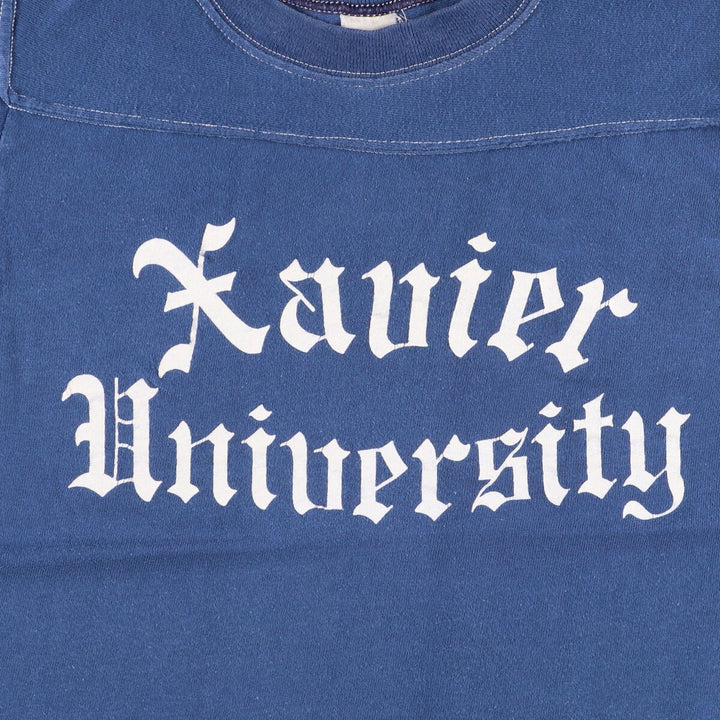 Vintage women's football T-shirt, size S unclear blue type Vintage Second Hand