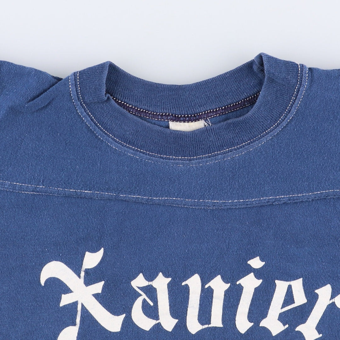 Vintage women's football T-shirt, size S unclear blue type Vintage Second Hand