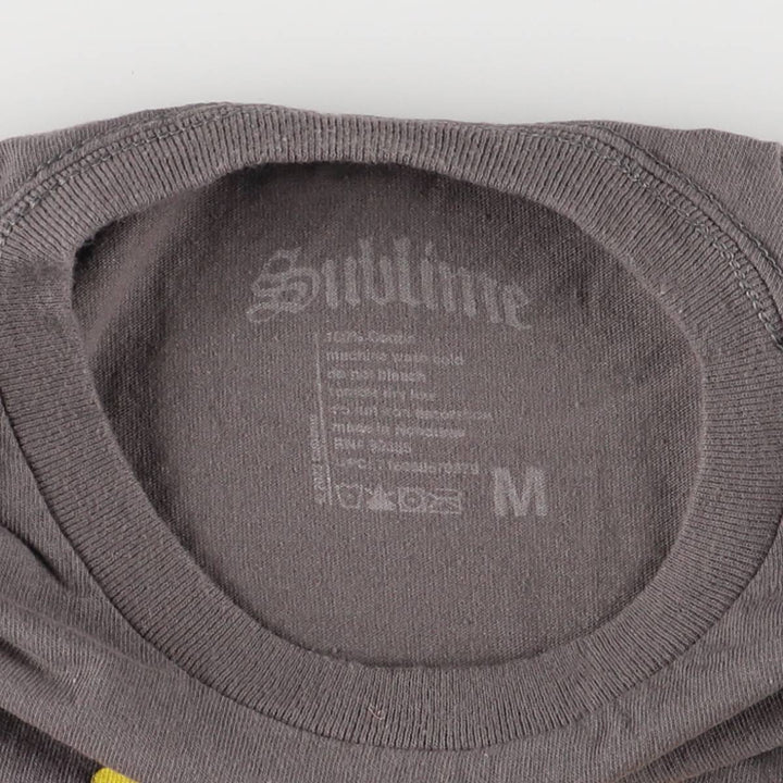 SUBLIME Band T-shirt, Men's M size cotton Charcoal Vintage Second Hand