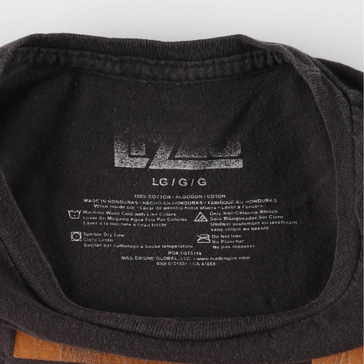 LIZZO Rap T-shirt, Men's Size L cotton black type Vintage Second Hand