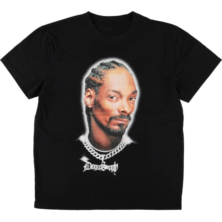 SNOOP DOGG Snoop Dogg Rap T-shirt Rap T Men's M size cotton black type Vintage Second Hand