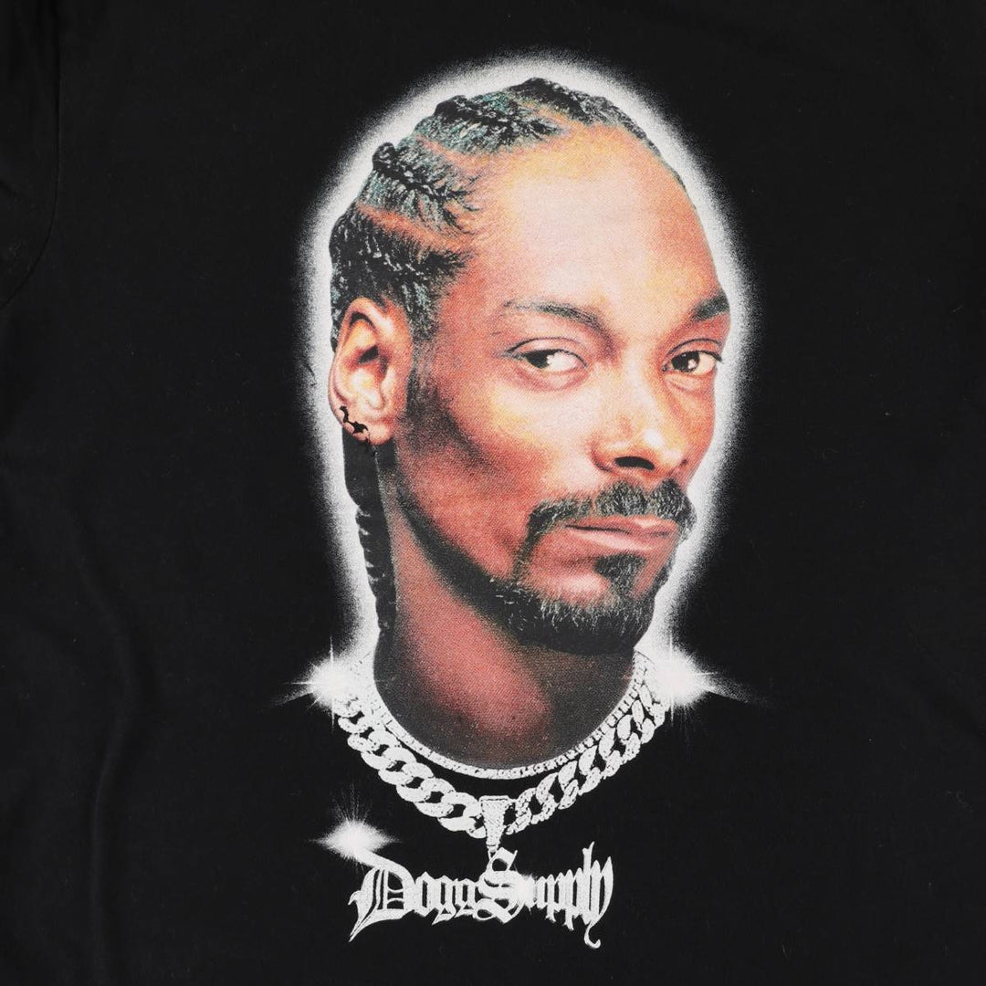 SNOOP DOGG Snoop Dogg Rap T-shirt Rap T Men's M size cotton black type Vintage Second Hand