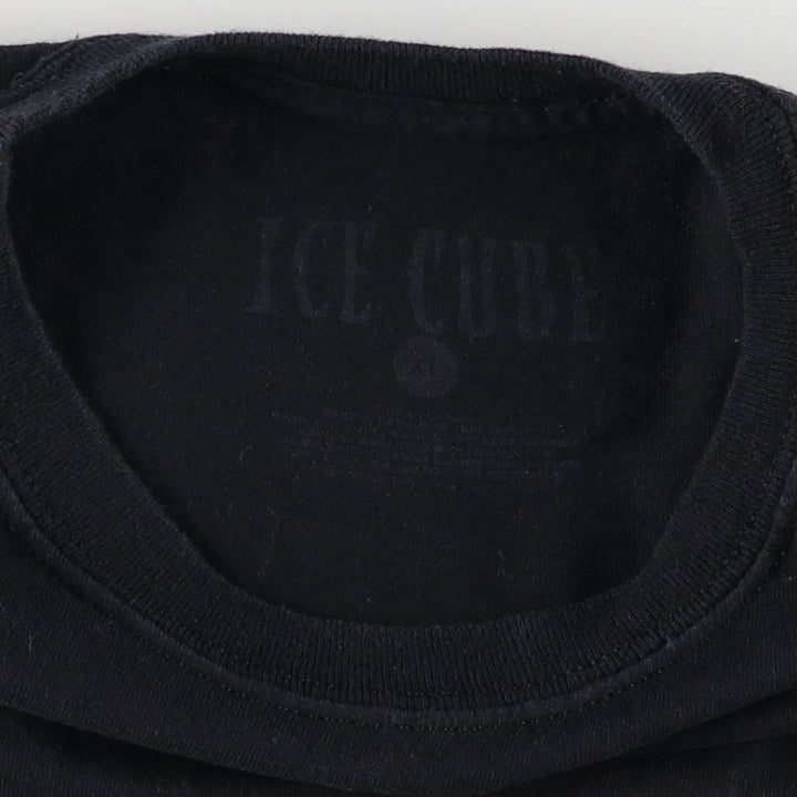 ICE CUBE Rap T-shirt, Men's XL size cotton black type Vintage Second Hand