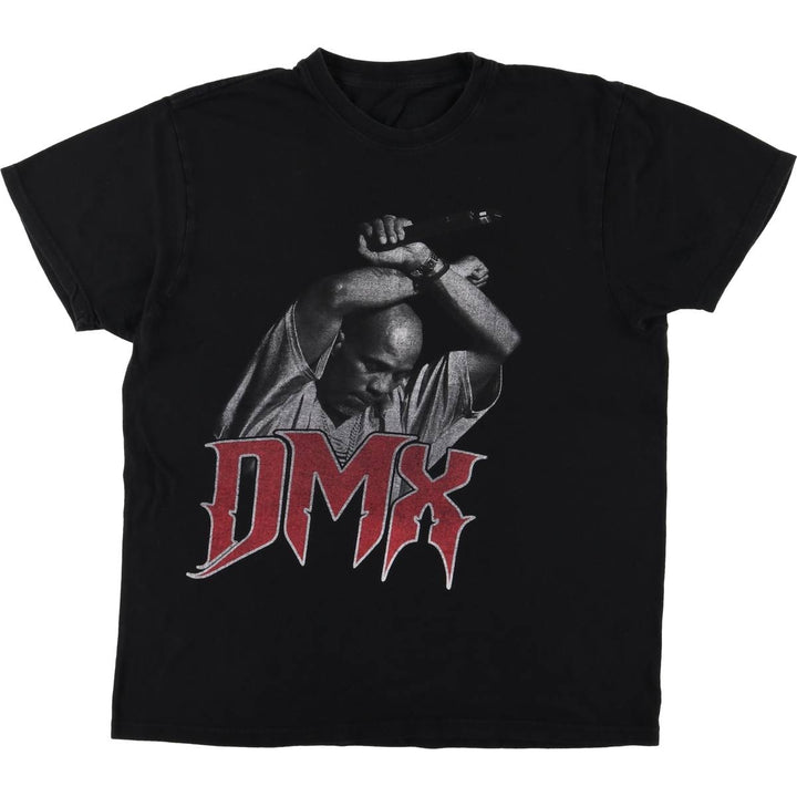 DMX Rap T-shirt, Men's M size cotton black type Vintage Second Hand