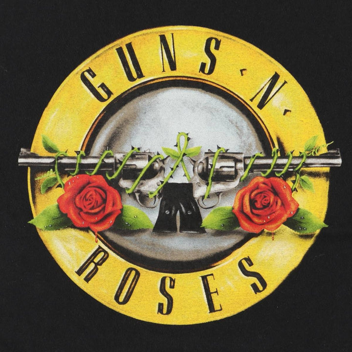 GUNS N' ROSES Guns N' Roses Band T-shirt Band Tee Men's M size cotton black type Vintage Second Hand