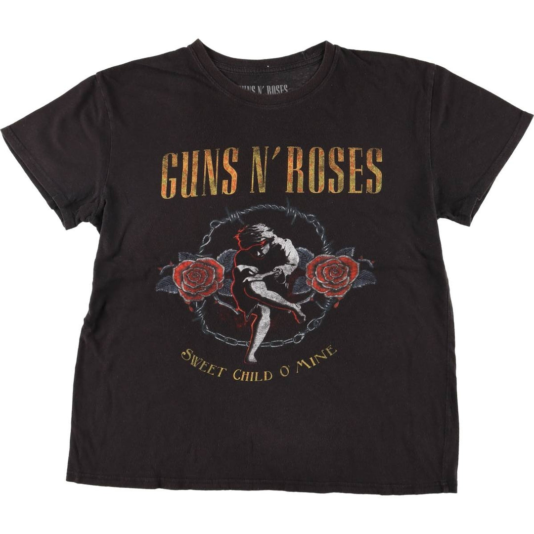 GUNS N' ROSES Guns N' Roses Band T-Shirt Band Tee Men's XL cotton Charcoal Vintage Second Hand