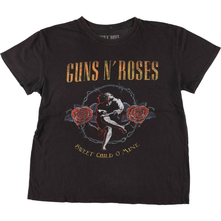 GUNS N' ROSES Guns N' Roses Band T-Shirt Band Tee Men's XL cotton Charcoal Vintage Second Hand