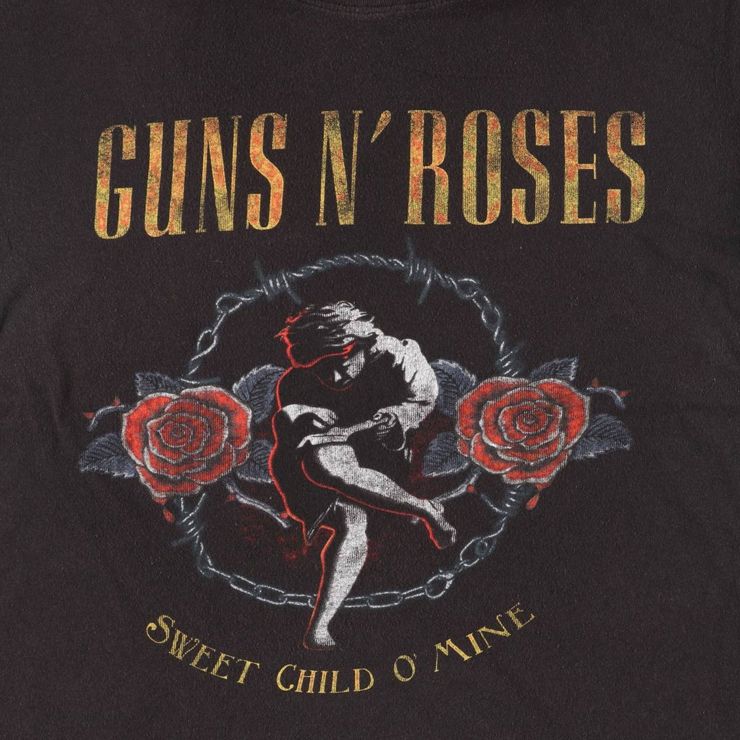 GUNS N' ROSES Guns N' Roses Band T-Shirt Band Tee Men's XL cotton Charcoal Vintage Second Hand