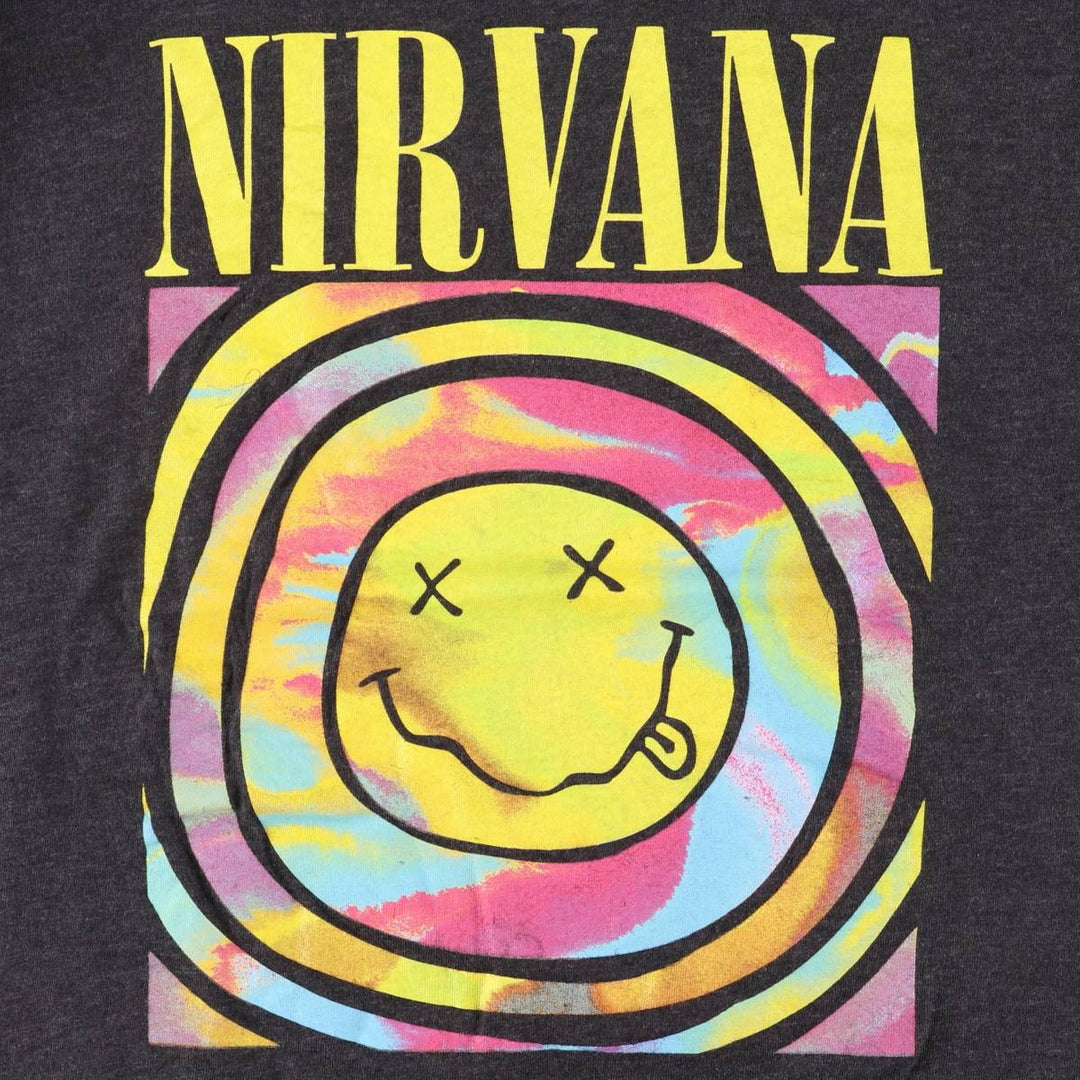 NIRVANA Nirvana Band T-shirt, Band T, Men's M size unclear black type Vintage Second Hand