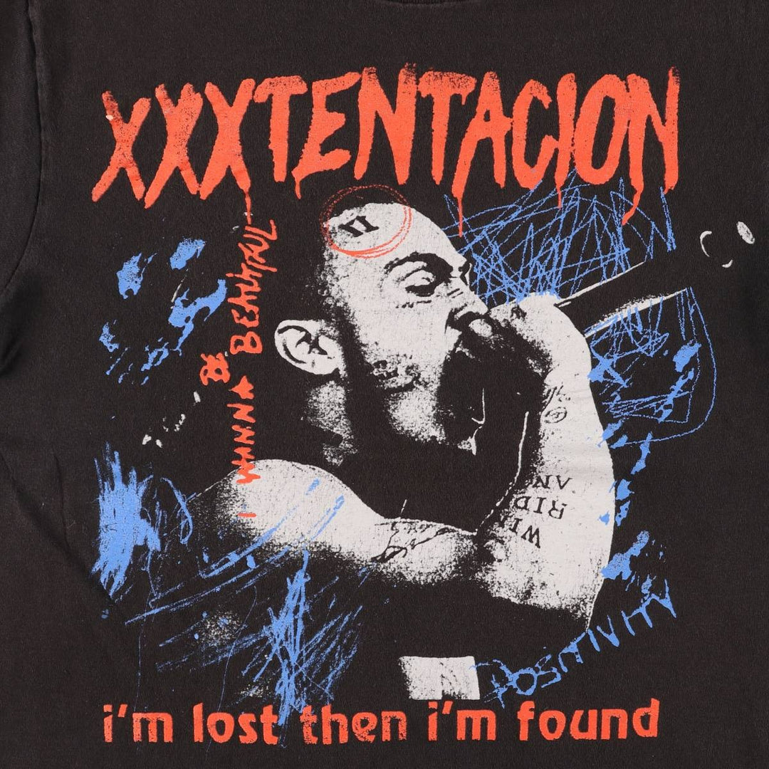 XXXTENTACION Rap T-shirt, Men's Size Medium cotton black type Vintage Second Hand