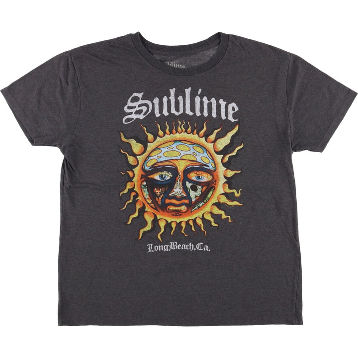 SUBLIME Band T-shirt, Men's M size cotton Charcoal Vintage Second Hand
