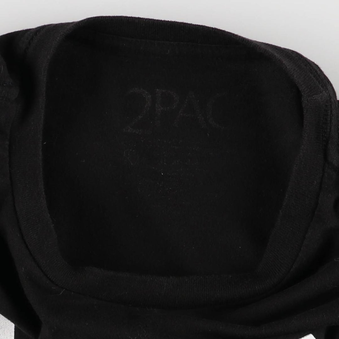 2pac Rap T-shirt, Men's XL size unclear black type Vintage Second Hand