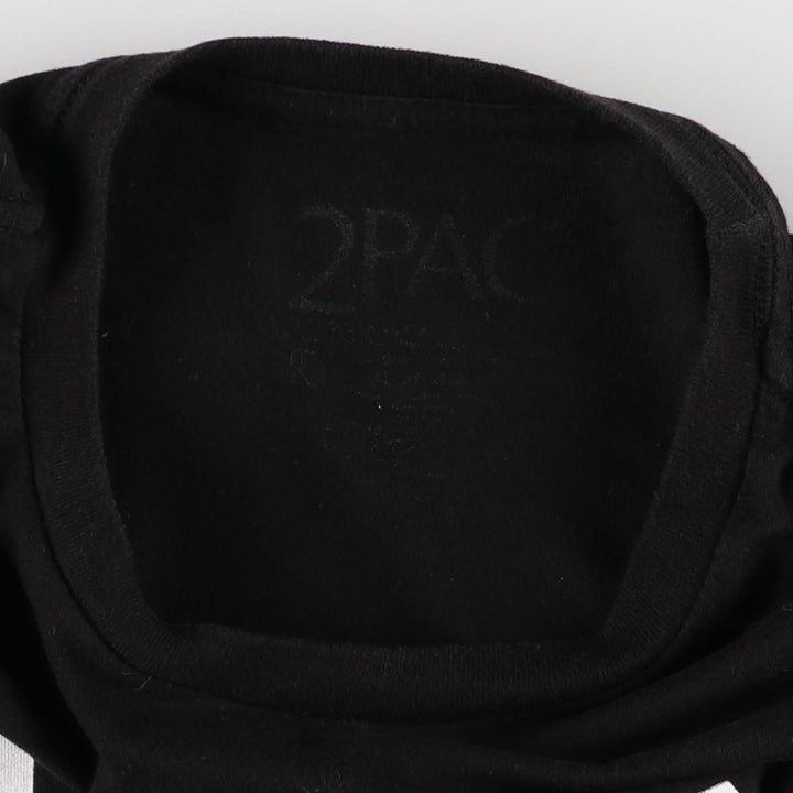 2pac Rap T-shirt, Men's XL size unclear black type Vintage Second Hand