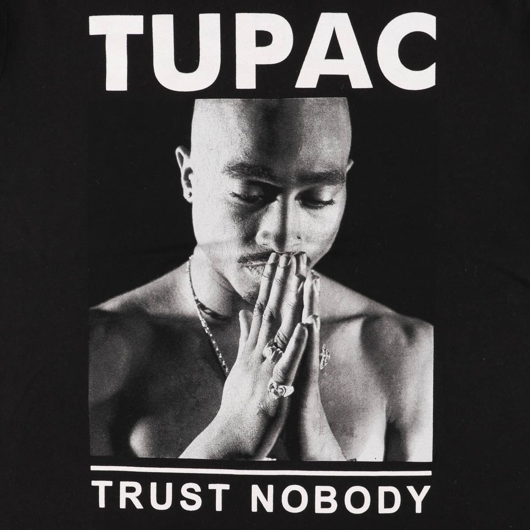 2pac Rap T-shirt, Men's XL size unclear black type Vintage Second Hand