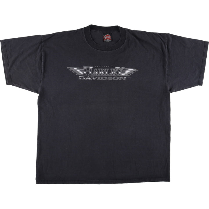 90'S Harley-Davidson Motorcycle T-Shirt, Made in Canada, Men's XXL cotton black type Vintage Second Hand