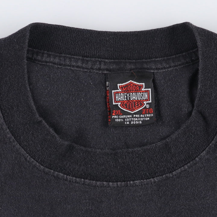 90'S Harley-Davidson Motorcycle T-Shirt, Made in Canada, Men's XXL cotton black type Vintage Second Hand