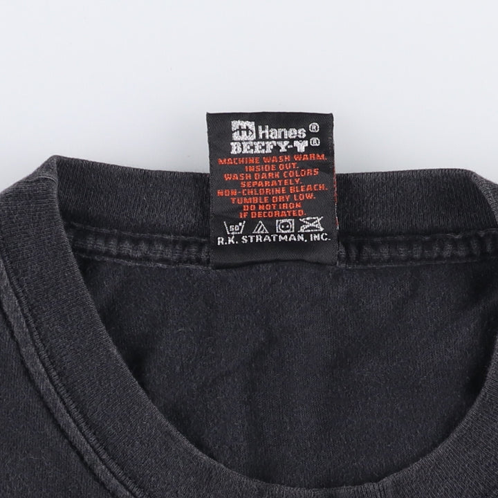 00'S Harley-Davidson Motorcycle Bike T-shirt Made in USA Men's L size cotton black type Vintage Second Hand