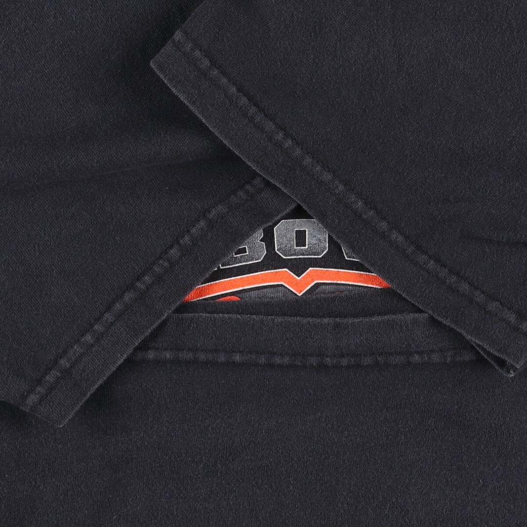 00'S Harley-Davidson Motorcycle Bike T-shirt Made in USA Men's L size cotton black type Vintage Second Hand