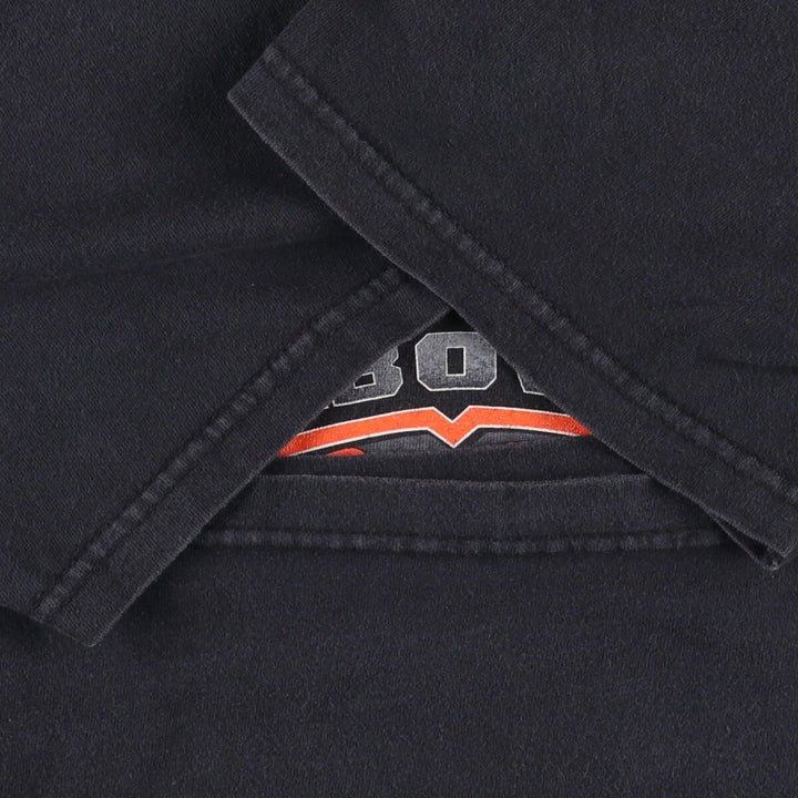00'S Harley-Davidson Motorcycle Bike T-shirt Made in USA Men's L size cotton black type Vintage Second Hand
