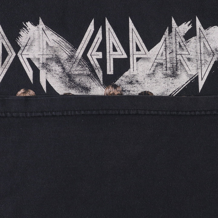 2000'S Alstyle Def Leppard Band T-Shirt, Made in USA, Men's Size L cotton black type Vintage Second Hand