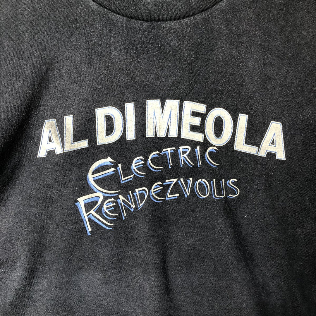 Vintage 80'S AdTEES Electric Rendezvous Long Sleeve Band T-Shirt, Made in USA, Men's Size Medium cotton navy blue type Vintage Second Hand