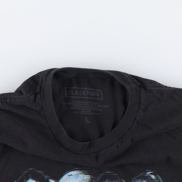 BLACKPINK Black Pink Band T-shirt, Women's Size L cotton black type Vintage Second Hand