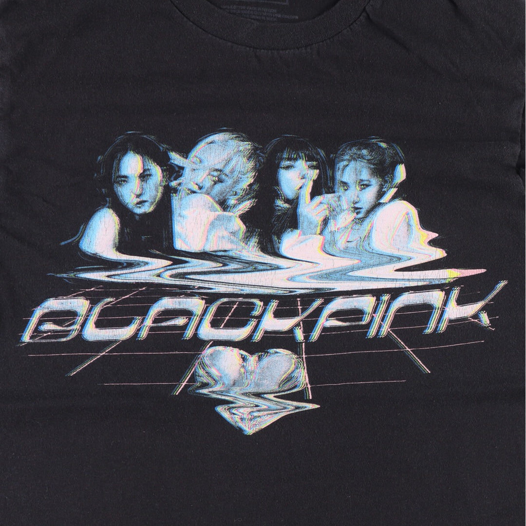 BLACKPINK Black Pink Band T-shirt, Women's Size L cotton black type Vintage Second Hand