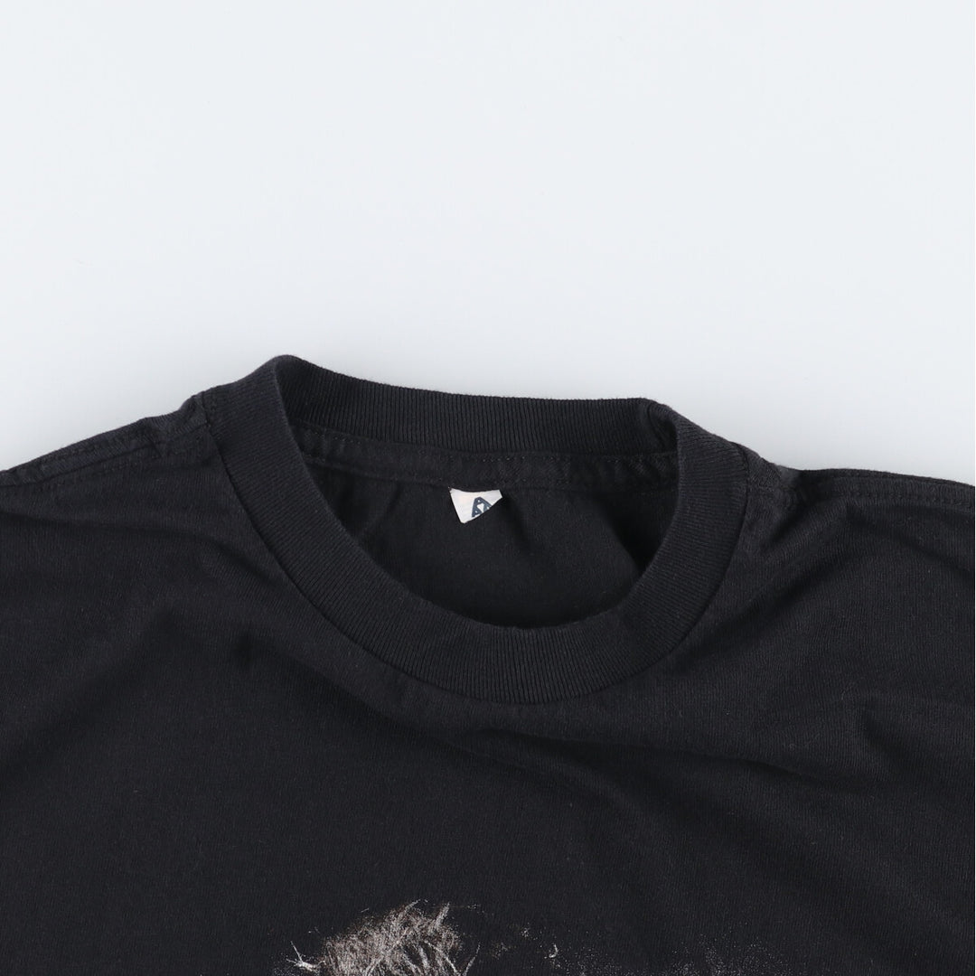 JUSTIN BIEBER Band T-Shirt, Women's Size Small unclear black type Vintage Second Hand