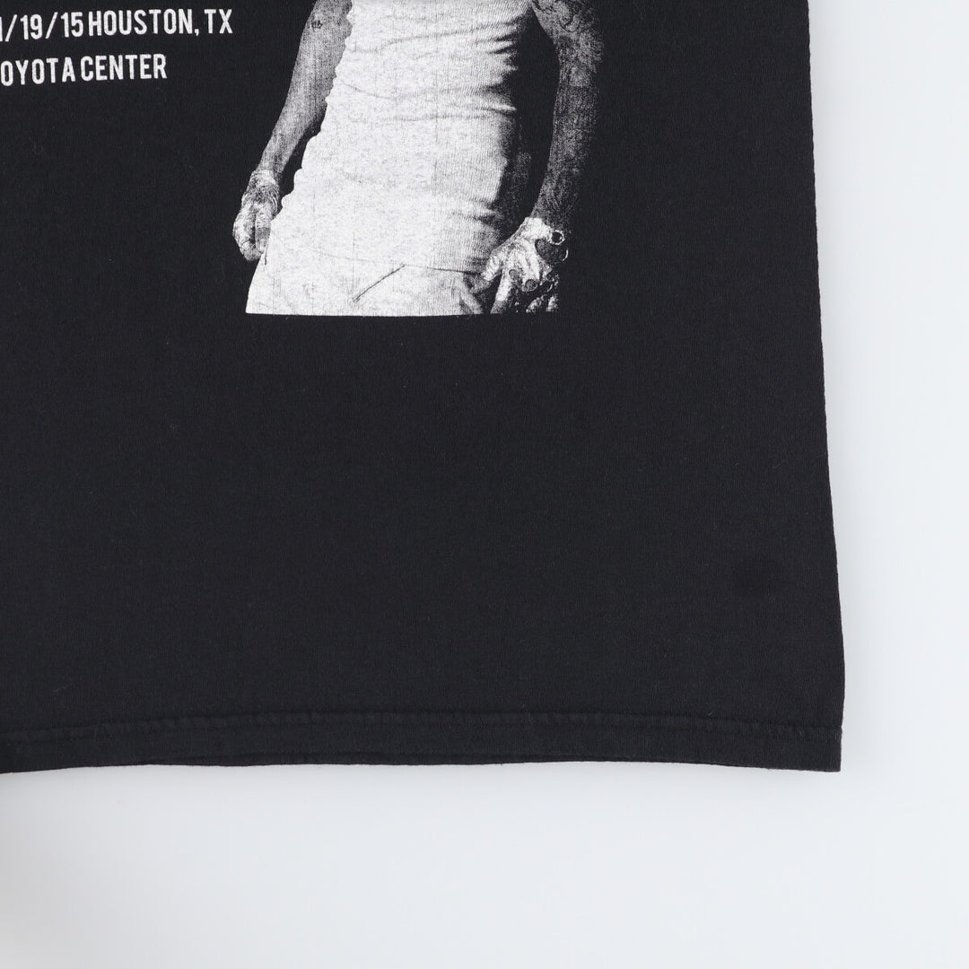 JUSTIN BIEBER Band T-Shirt, Women's Size Small unclear black type Vintage Second Hand