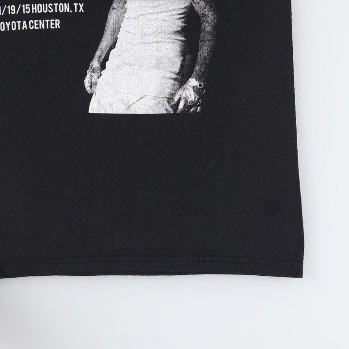 JUSTIN BIEBER Band T-Shirt, Women's Size Small unclear black type Vintage Second Hand