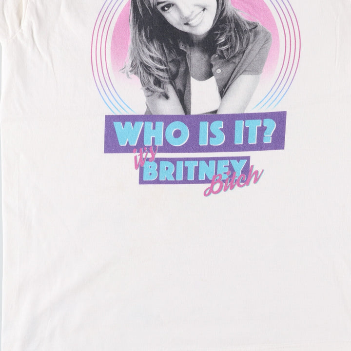 PORT and COMPANY Britney Spears Band T-Shirt, Men's Size Medium cotton white type Vintage Second Hand