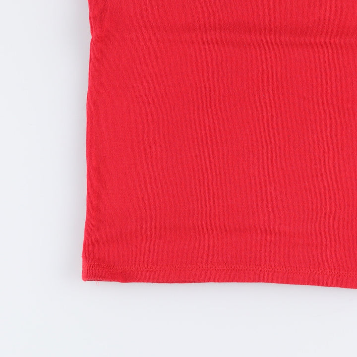 HARD ROCK CAFE Cap Sleeve Advertising T-Shirt, Made in USA, Women's Size L cotton red type Vintage Second Hand