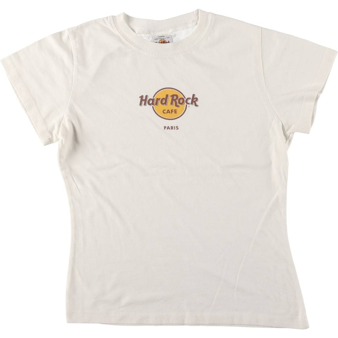 Vintage 90'S HARD ROCK CAFE advertising T-shirt, size L, women's cotton white type Vintage Second Hand