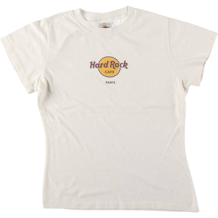 Vintage 90'S HARD ROCK CAFE advertising T-shirt, size L, women's cotton white type Vintage Second Hand