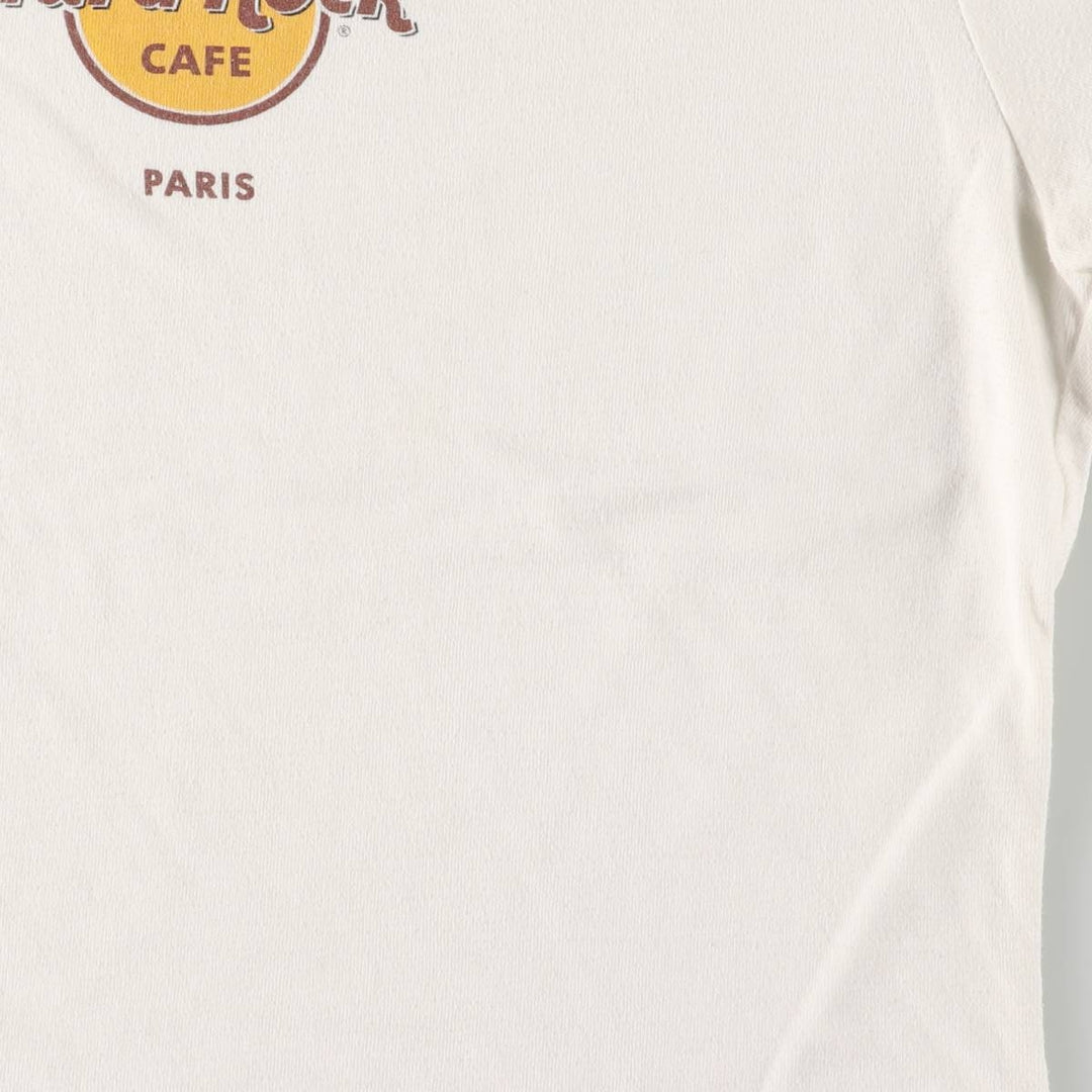 Vintage 90'S HARD ROCK CAFE advertising T-shirt, size L, women's cotton white type Vintage Second Hand
