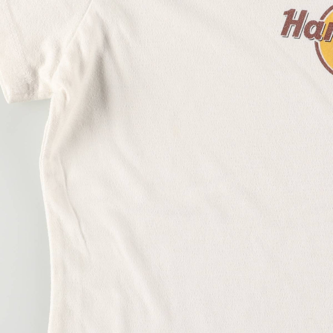 Vintage 90'S HARD ROCK CAFE advertising T-shirt, size L, women's cotton white type Vintage Second Hand