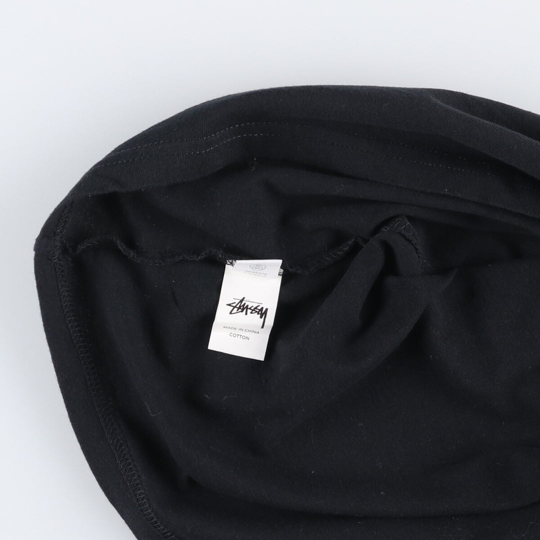 Stussy surf and skate T-shirt, women's size XL cotton black type Vintage Second Hand