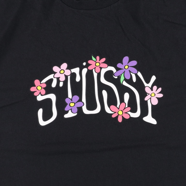 Stussy surf and skate T-shirt, women's size XL cotton black type Vintage Second Hand