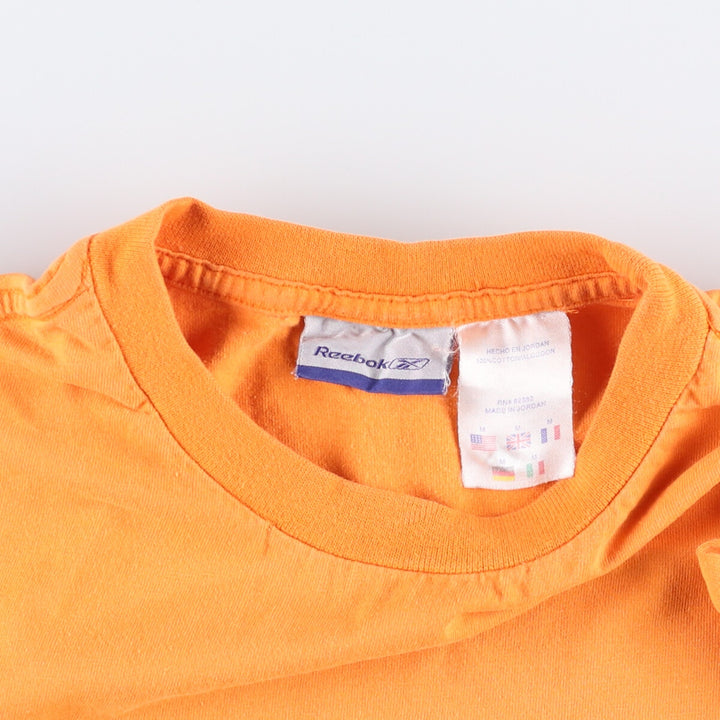 Reebok One-Point Logo T-Shirt, Women's Size M cotton orange type Vintage Second Hand