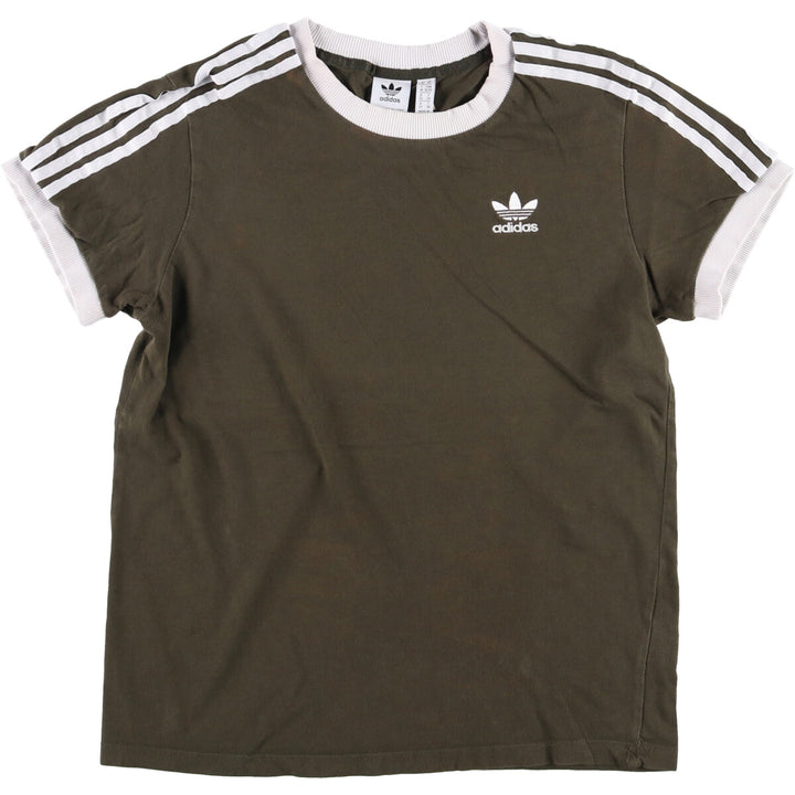 Adidas Originals Ringer T-shirt, Men's Size XS cotton Khaki type Vintage Second Hand