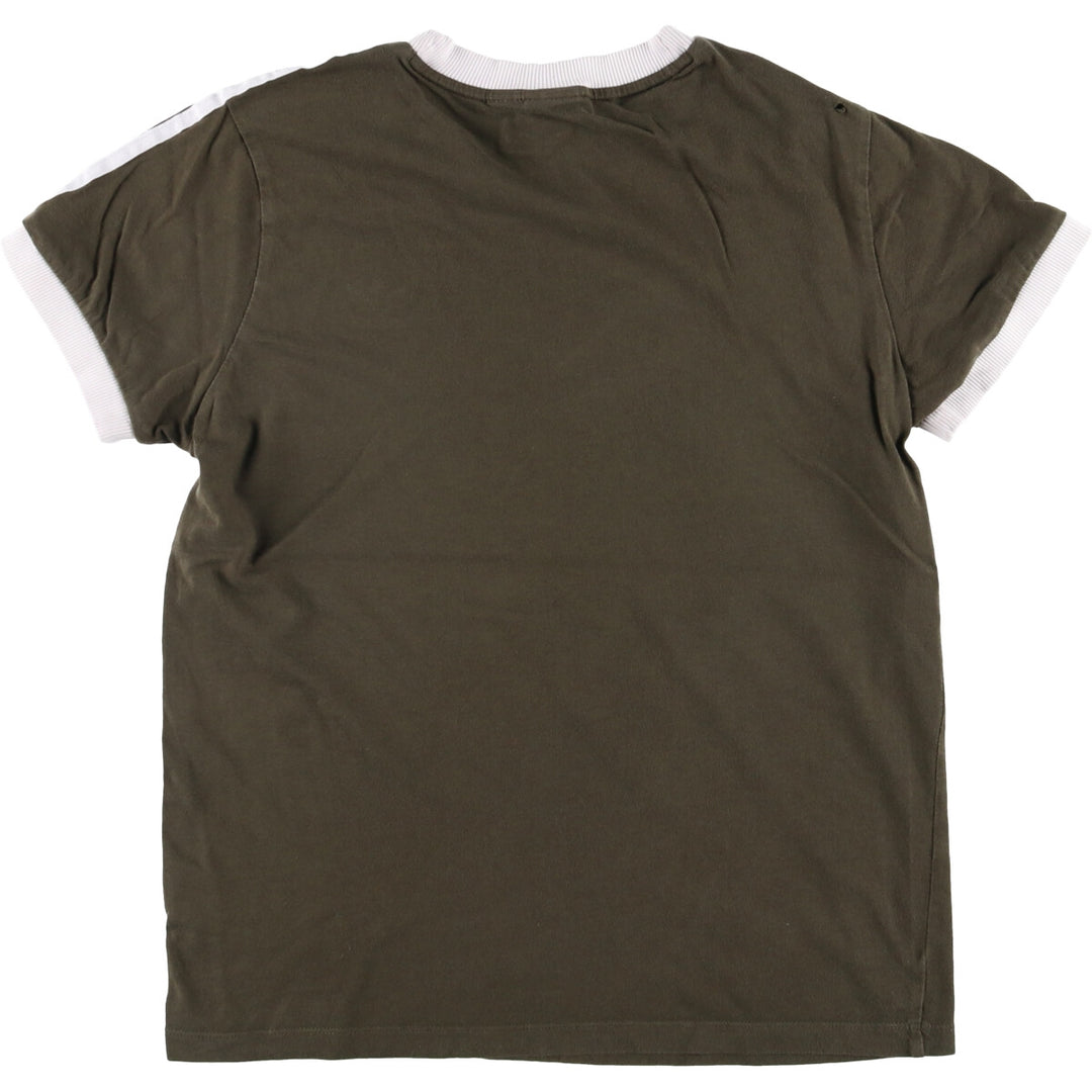 Adidas Originals Ringer T-shirt, Men's Size XS cotton Khaki type Vintage Second Hand