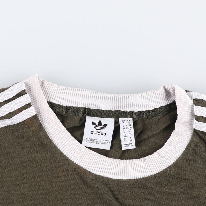 Adidas Originals Ringer T-shirt, Men's Size XS cotton Khaki type Vintage Second Hand
