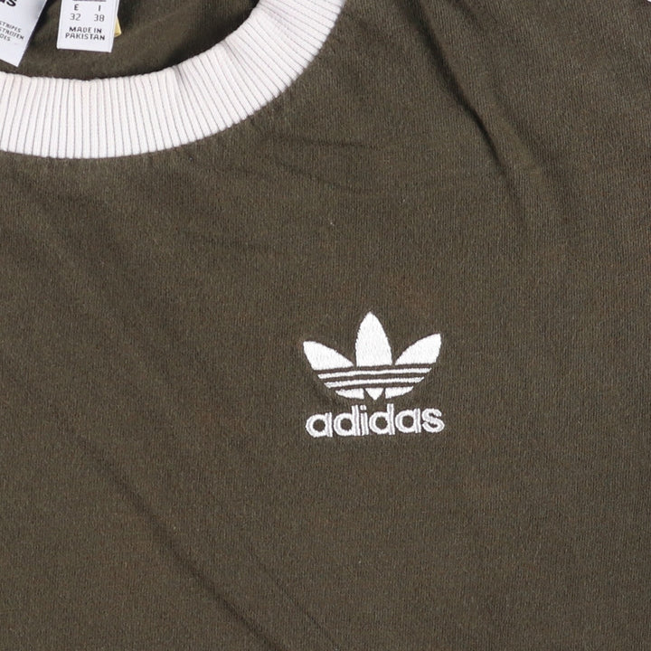 Adidas Originals Ringer T-shirt, Men's Size XS cotton Khaki type Vintage Second Hand