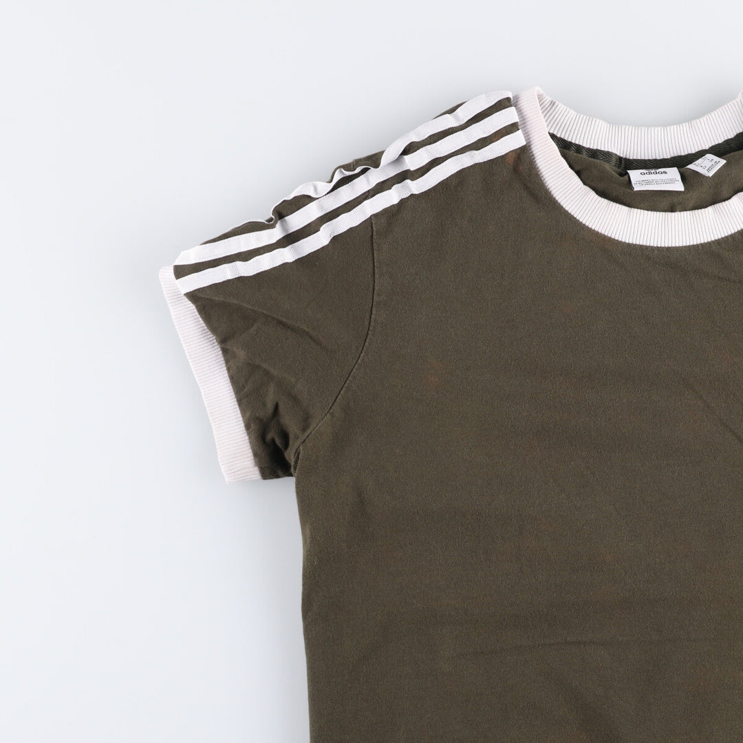 Adidas Originals Ringer T-shirt, Men's Size XS cotton Khaki type Vintage Second Hand