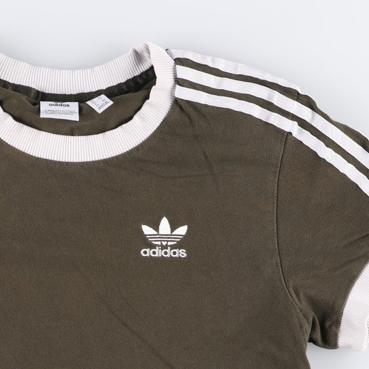 Adidas Originals Ringer T-shirt, Men's Size XS cotton Khaki type Vintage Second Hand