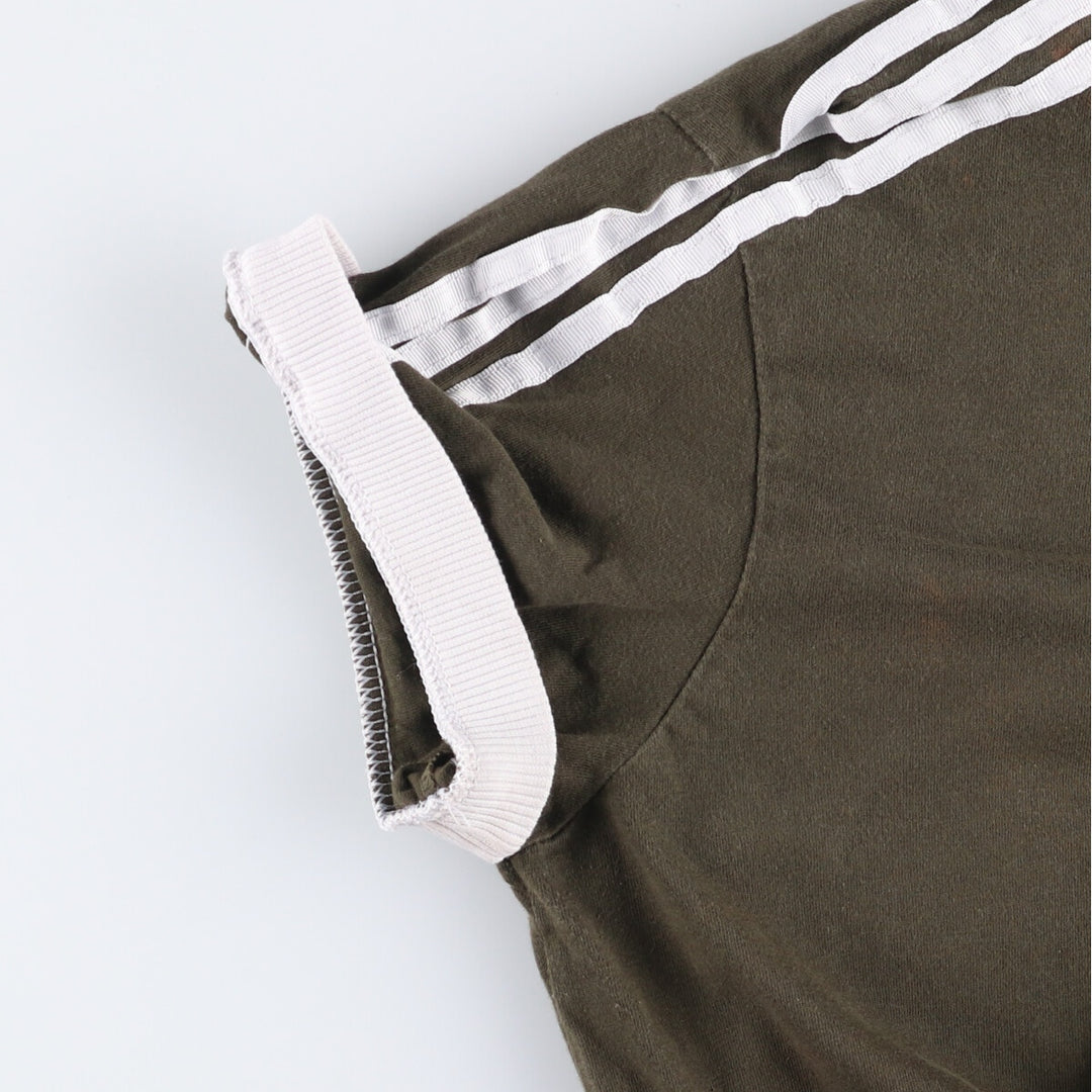 Adidas Originals Ringer T-shirt, Men's Size XS cotton Khaki type Vintage Second Hand