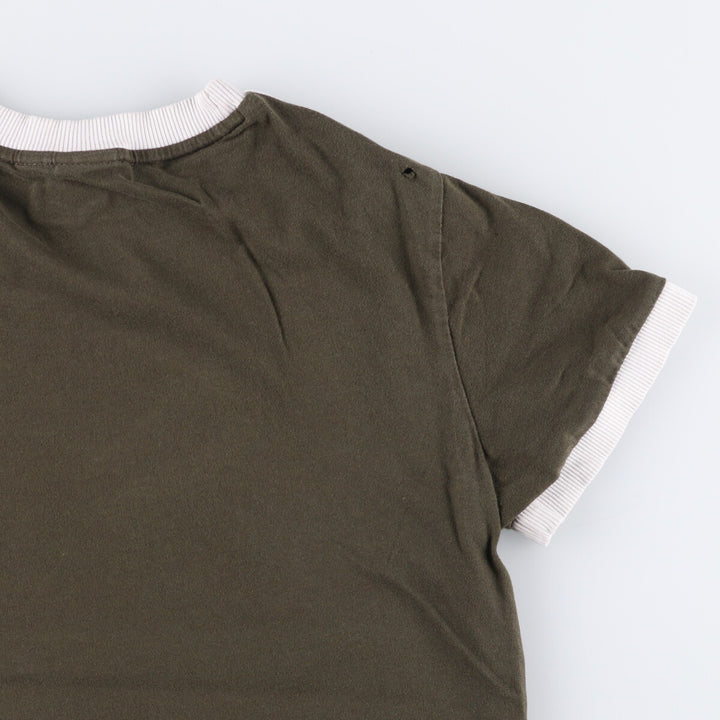 Adidas Originals Ringer T-shirt, Men's Size XS cotton Khaki type Vintage Second Hand