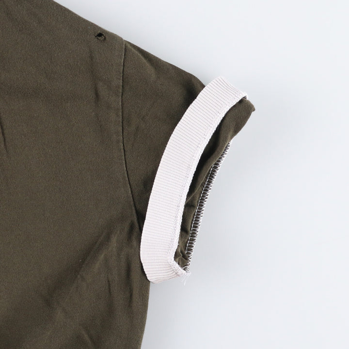 Adidas Originals Ringer T-shirt, Men's Size XS cotton Khaki type Vintage Second Hand