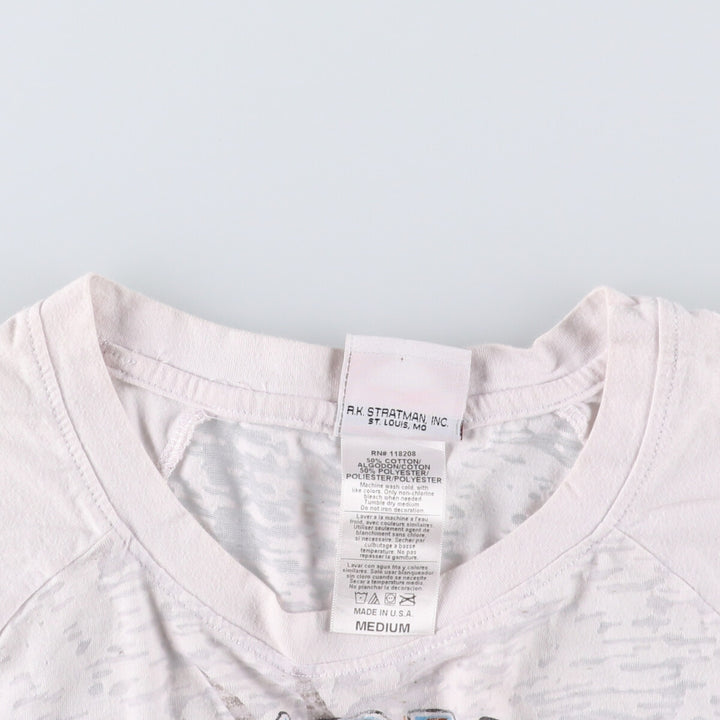 Harley-Davidson Eagle Pattern Motorcycle T-Shirt, Made in USA, Women's Size Medium cotton white type Vintage Second Hand