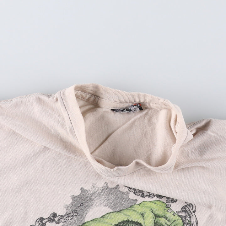 Harley-Davidson Marvel Hulk Motorcycle T-Shirt, Men's Size Small unclear Beige type Vintage Second Hand